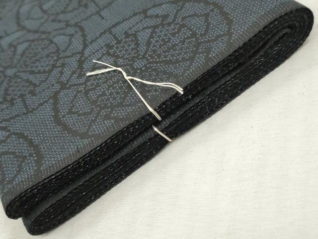 平和屋着物▼紬 反物 着尺 源氏車文 逸品 未使用 DABH8146zy