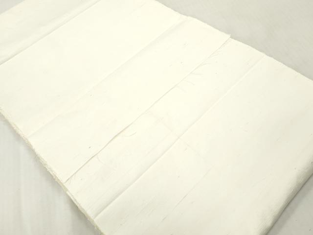 平和屋着物▼白生地 紬 反物 着尺 生成り色 逸品 未使用 DABH8152zy
