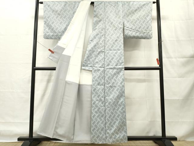 平和屋着物■上質な紬 幾何学文 正絹 逸品 DABH8236zy