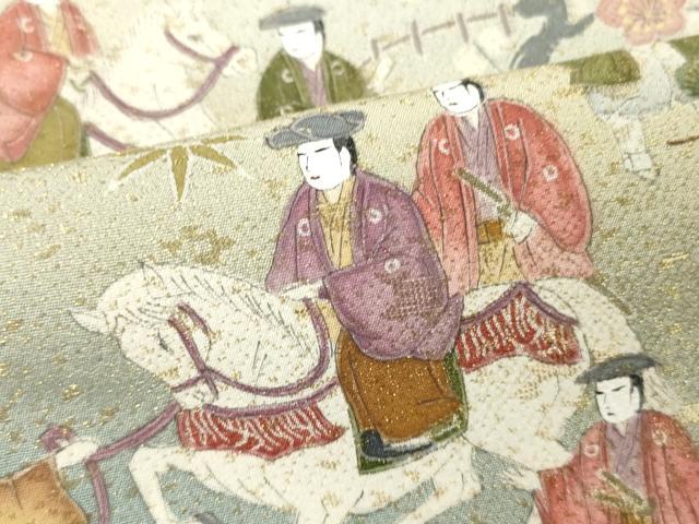 平和屋着物■豪華黒留袖 作家物 人物風景文 暈し染め 金彩 正絹 逸品 DABH8247zy