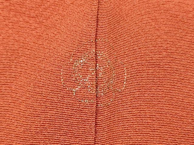 平和屋着物■無地絵羽訪問着 刺繍 舞花文 樺色 正絹 逸品 DABH8265zy