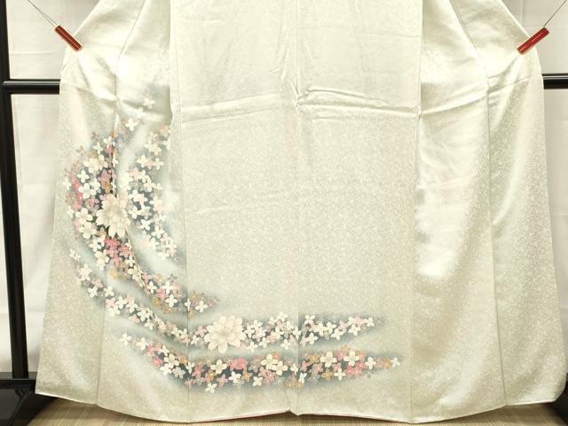 平和屋着物■訪問着 舞花文 暈し染め 正絹 逸品 DABH8269zy