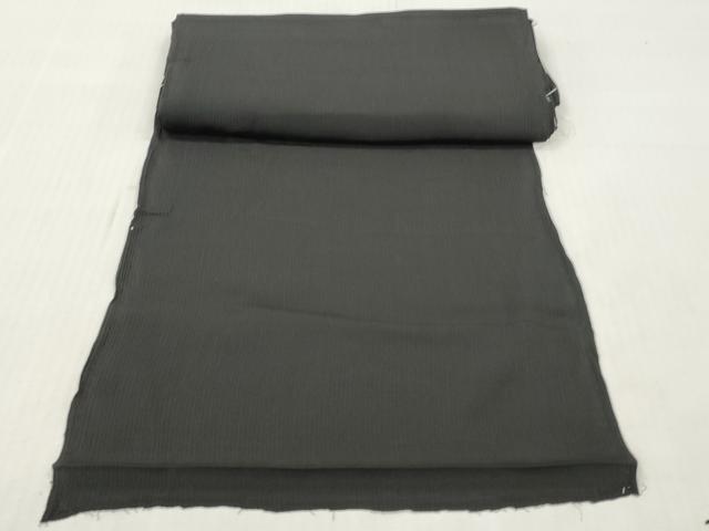 平和屋着物▼羽織・コート 黒生地 解き反物 羽尺 逸品 DABH8314zy