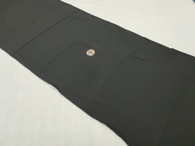 平和屋着物▼羽織・コート 黒生地 解き反物 羽尺 逸品 DABH8314zy