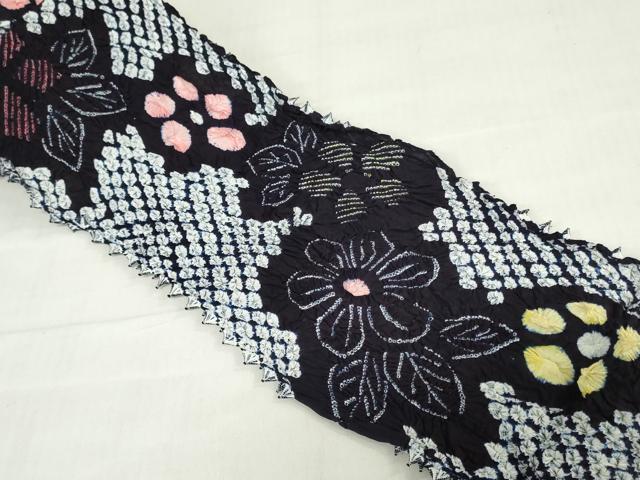 平和屋着物*夏物 有松鳴海絞 浴衣 反物 着尺 舞花文 湯のし前 綿 逸品 未使用 DABH8337zy