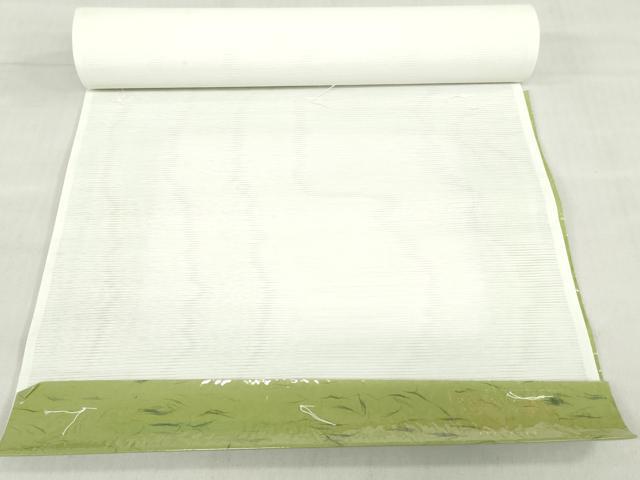 平和屋着物*夏物 長襦袢 反物 着尺 駒絽 生成り色 洗える着物 未使用 DABH8343zy