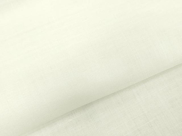 平和屋着物*夏物 白生地 反物 着尺 生成り色 綿麻 逸品 未使用 DABH8355zy
