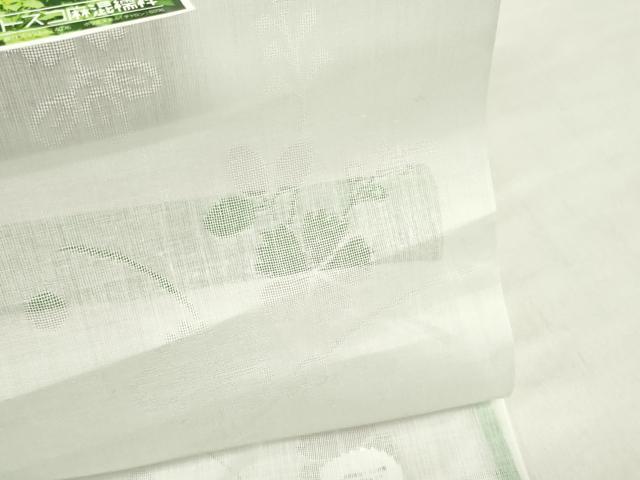 平和屋着物*夏物 長襦袢 反物 着尺 本織紗 草花文紗 胡紛色 未使用 DABH8381zy