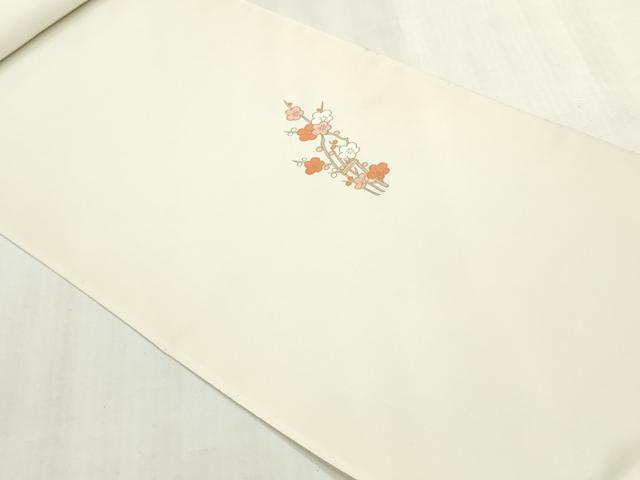 平和屋着物▼羽織・コート 反物 羽尺 草花文 金彩 逸品 未使用 DABH8409zy
