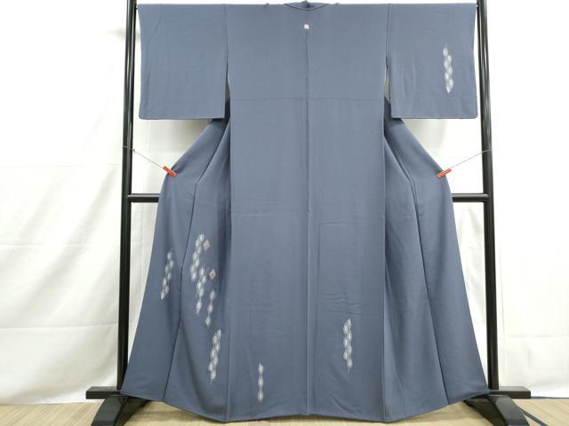 平和屋着物■中国三大刺繍 スワトウ刺繍 汕頭刺繍 訪問着 幾何学文 金糸 正絹 逸品 DABH8524qa