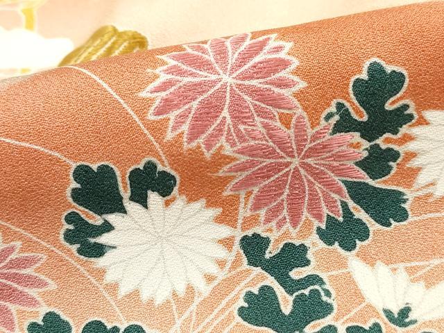 平和屋着物■訪問着 刺繍 重ね山草花文 暈し染め 正絹 逸品 DABH8525qa