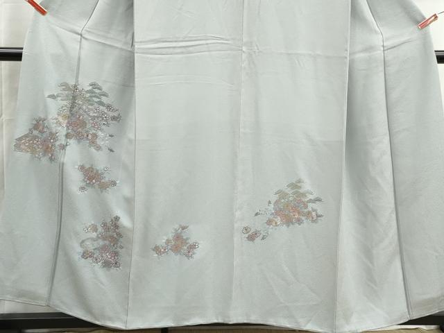 平和屋着物■中国三大刺繍 スワトウ刺繍 汕頭刺繍 総刺繍 訪問着 草花文 金糸 さが美扱い 正絹 逸品 DABH8529qa