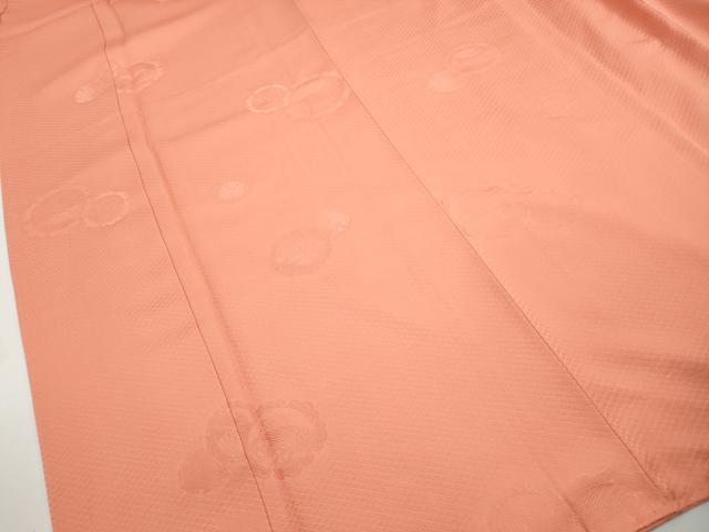 平和屋着物■上質な色無地 雪輪立波花地紋 東雲色 正絹 逸品 DABH8534qa