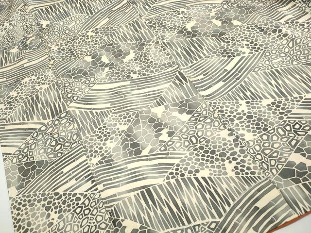 平和屋着物■上質な小紋 切嵌石畳文 正絹 逸品 DABH8537qa