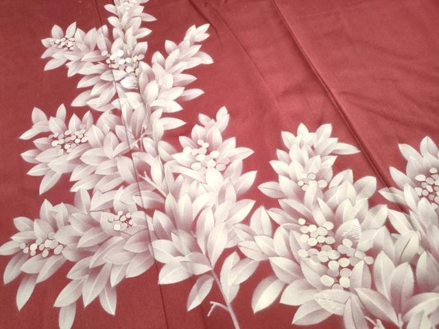平和屋着物■訪問着 刺繍 枝葉南天文 正絹 逸品 DABH8545qa