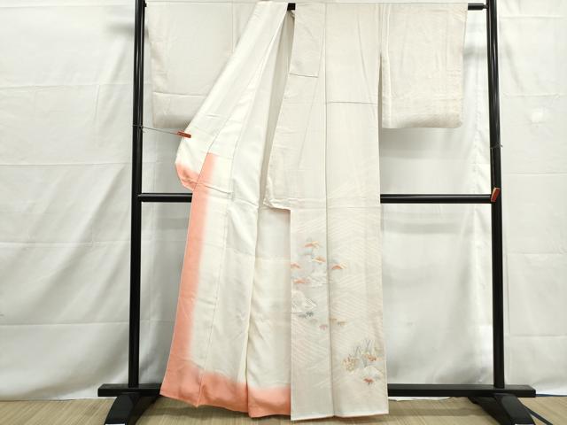 平和屋着物■中国三大刺繍 相良刺繍 総刺繍 訪問着 浜松文 正絹 逸品 DABH8549qa