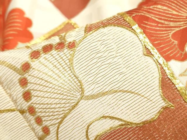 平和屋着物■豪華振袖 駒刺繍 色紙枝花梅文 牡丹 金彩 正絹 逸品 DABH8551qa