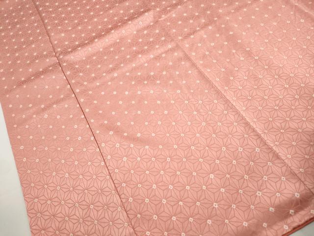 平和屋着物■上質な小紋 絞り 麻の葉文 高島屋扱い 正絹 逸品 DABH8555qa