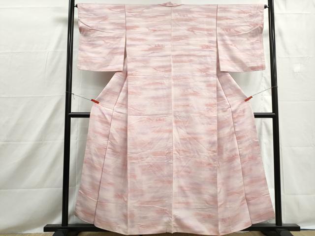 平和屋着物■上質な小紋 霞重ね雲文 暈し染め 正絹 逸品 DABH8561qa