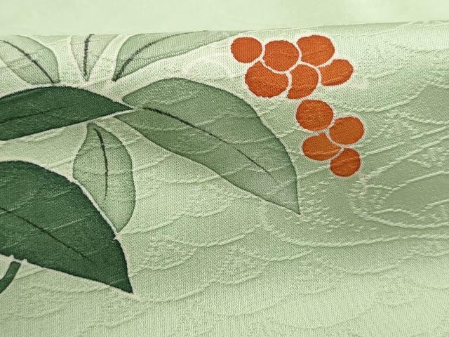 平和屋着物■訪問着 唐草南天文 正絹 逸品 DABH8570qa
