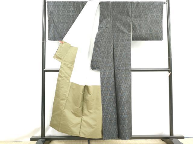 平和屋着物■本場大島紬 麻の葉文 正絹 逸品 DABH8578qa