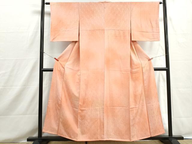 平和屋着物■上質な小紋 幾何学地紋 暈し染め 正絹 逸品 DABH8600qa