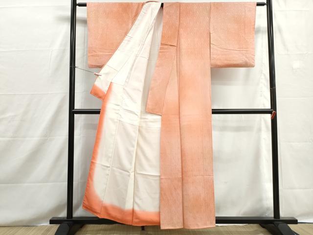 平和屋着物■上質な小紋 幾何学地紋 暈し染め 正絹 逸品 DABH8600qa