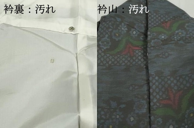 平和屋着物■本場大島紬 草花文 正絹 逸品 DABH8608qa