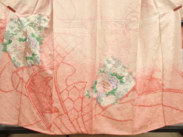 平和屋着物■豪華振袖 駒刺繍 絞り 草花文 牡丹 暈し染め 銀糸 やまと誂製 正絹 逸品 DABH8666qa