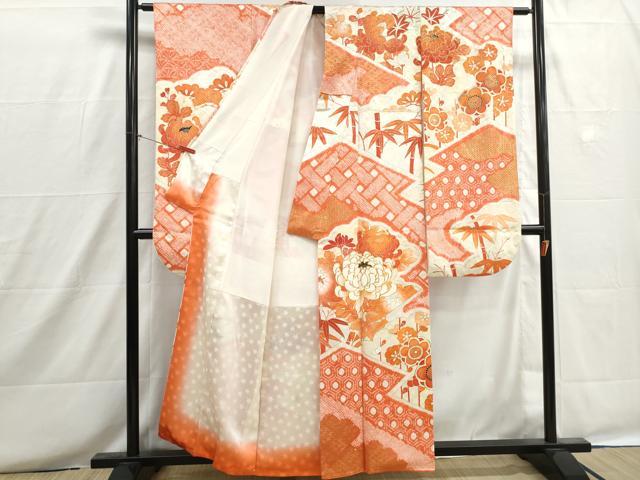 平和屋着物■豪華振袖 駒刺繍 絞り 松竹梅 乱菊 金彩 正絹 逸品 DABH8672qa