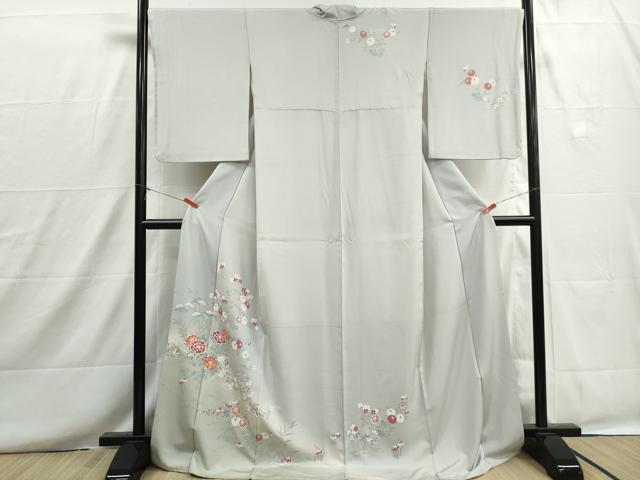平和屋着物■訪問着 立波花文 暈し染め 金彩 ロング丈 正絹 逸品 DABH8675qa