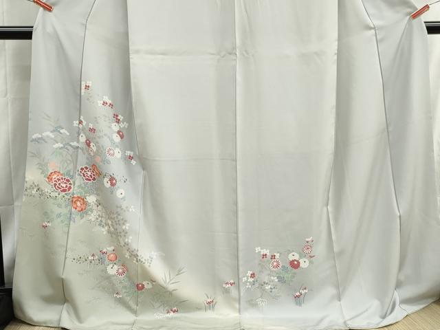 平和屋着物■訪問着 立波花文 暈し染め 金彩 ロング丈 正絹 逸品 DABH8675qa
