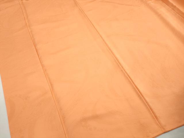 平和屋着物■上質な色無地 流水花地紋 黄丹色 正絹 逸品 DABH8705qa