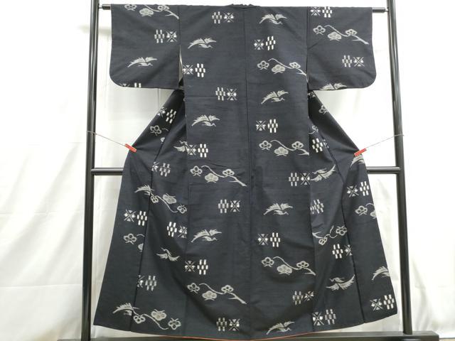 平和屋着物■上質な紬 飛鳥松文 正絹 逸品 DABH8725qa