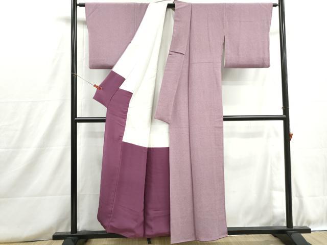 平和屋着物■江戸小紋 抽象文 鬼しぼ縮緬 正絹 逸品 DABH8734qa