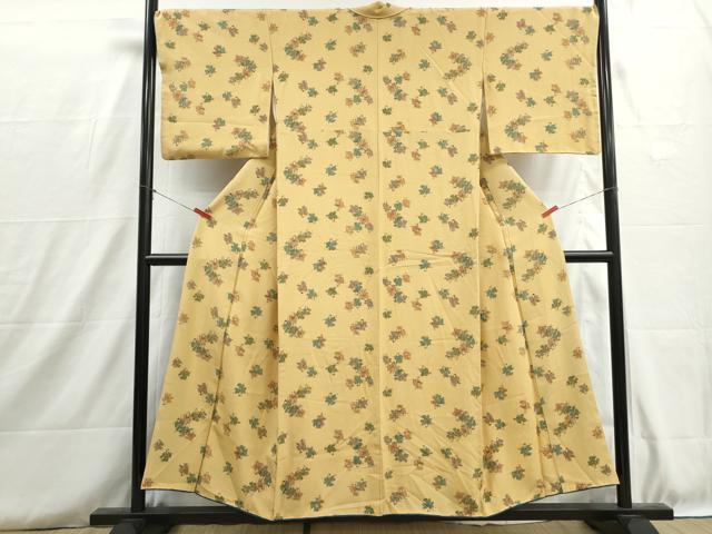 平和屋着物■上質な小紋 手描き 人物文 童 正絹 逸品 DABH8744qa