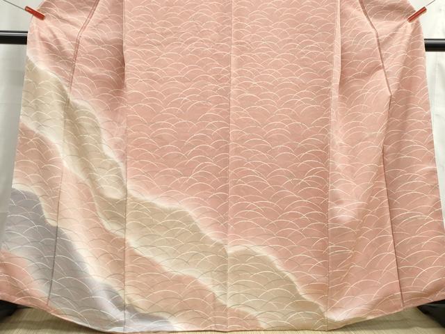 平和屋着物■訪問着 道長芝文 暈し染め 正絹 逸品 DABH8746qa