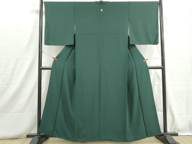 平和屋着物■上質な色無地 作家物 鉄色 正絹 逸品 DABH8752qa