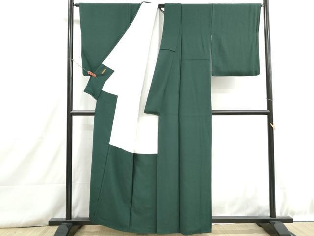 平和屋着物■上質な色無地 作家物 鉄色 正絹 逸品 DABH8752qa