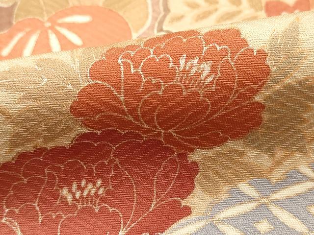 平和屋着物■訪問着 雪輪花文 暈し染め 金彩 ますいわ屋扱い 正絹 逸品 DABH8754qa
