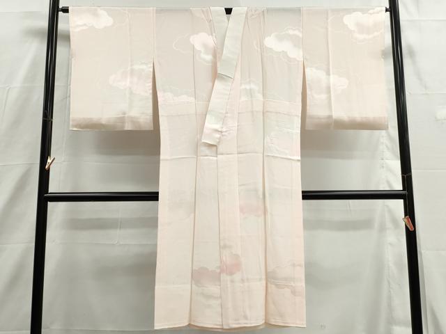 平和屋着物■長襦袢 無双仕立て 重ね雲地紋 暈し染め 正絹 逸品 DABH8763qa