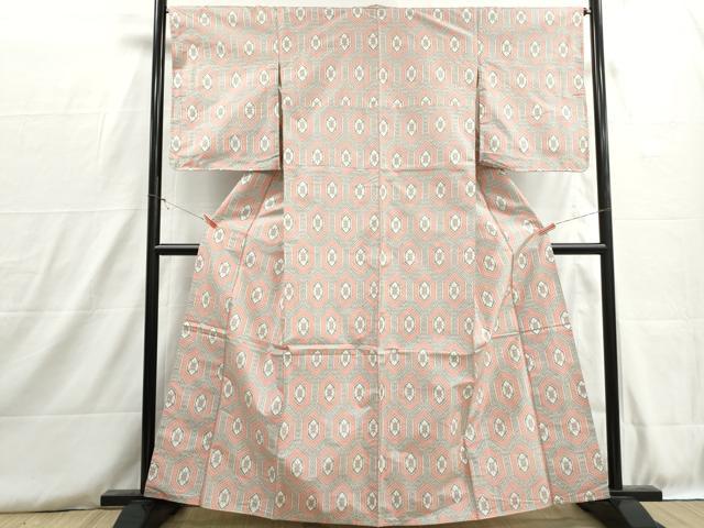 平和屋着物■本場村山大島紬 亀甲花文 正絹 逸品 DABH8769qa