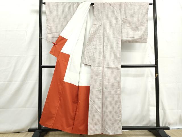 平和屋着物■上質な紬 十字絣 正絹 逸品 DABH8774qa
