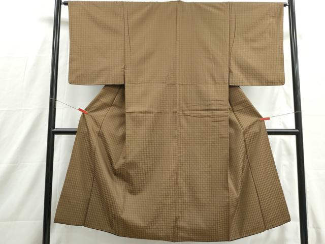 平和屋着物■男性 小紋 抽象丸文 正絹 逸品 DABH8783qa
