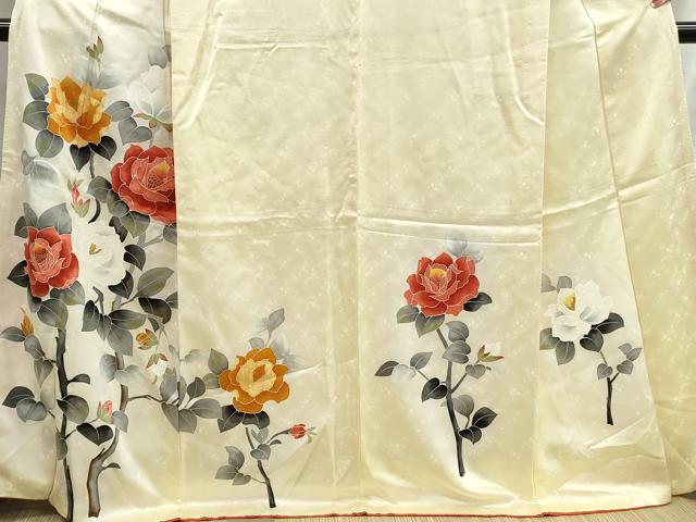 平和屋着物■訪問着 枝花文 暈し染め 金彩 正絹 逸品 DABH8797qa