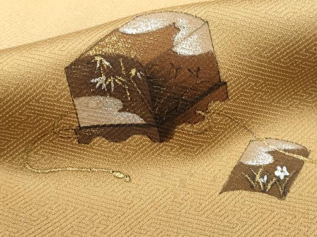 平和屋着物■訪問着 霞文箱文 暈し染め 金銀彩 正絹 逸品 DABH8801qa