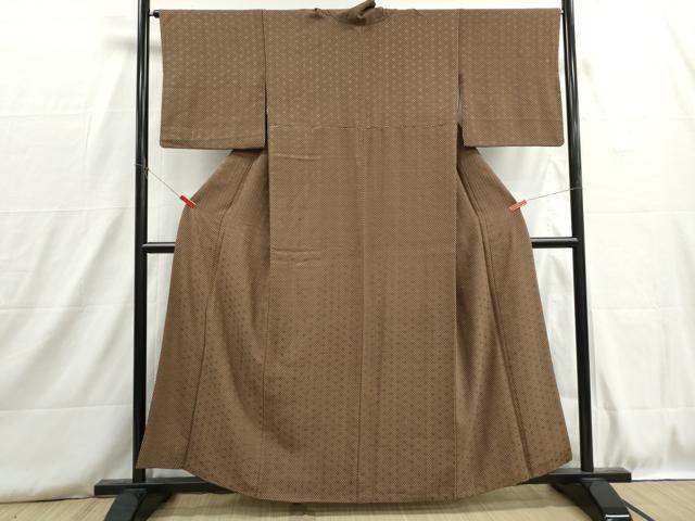 平和屋着物■上質な小紋 鱗文 正絹 逸品 DABH8803qa