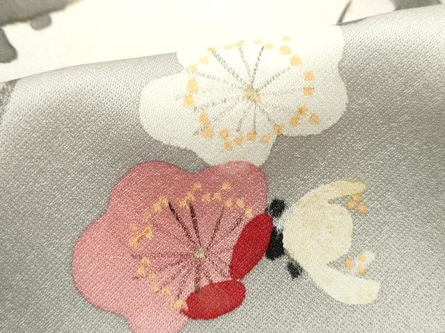 平和屋着物■訪問着 手描き 枝梅文 暈し染め 正絹 逸品 DABH8809qa