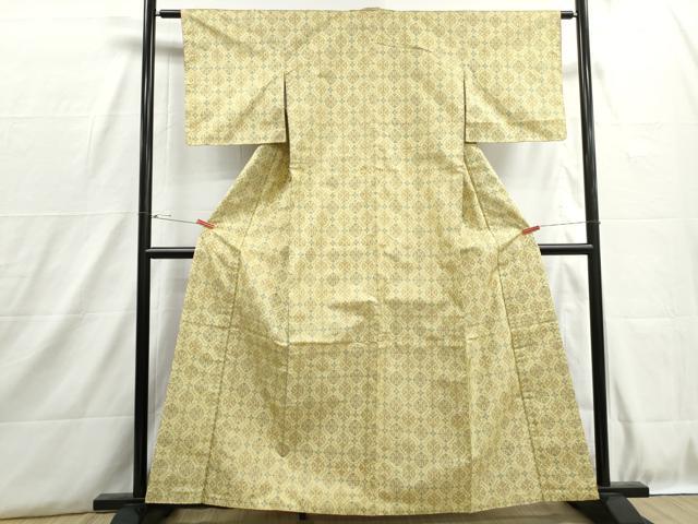平和屋着物■上質な紬 蜀江花文 正絹 逸品 DABH8846qa