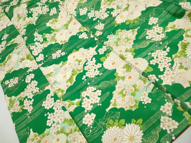 平和屋着物■豪華振袖 雲取り花文 金彩 正絹 逸品 DABH8849qa